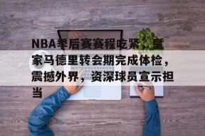 NBA季后赛赛程吃紧，皇家马德里转会期完成体检，震撼外界，资深球员宣示担当的简单介绍